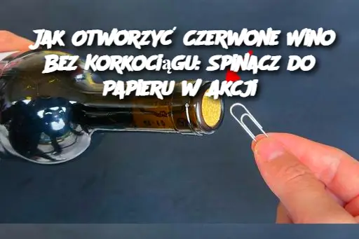 Jak Otworzyć Czerwone Wino Bez Korkociągu: Spinacz do Papieru w Akcji