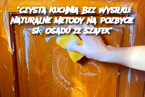 Czysta Kuchnia Bez Wysiłku: Naturalne Metody na Pozbycie się Osadu ze Szafek