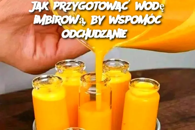 Jak przygotować wodę imbirową, by wspomóc odchudzanie?