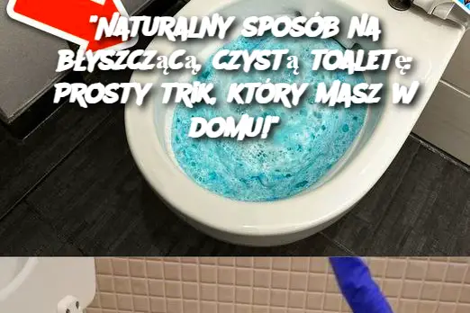 "Naturalny sposób na błyszczącą, czystą toaletę: Prosty trik, który masz w domu!