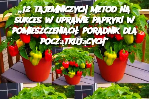 12 tajemniczych metod na sukces w uprawie papryki w pomieszczeniach: poradnik dla początkujących