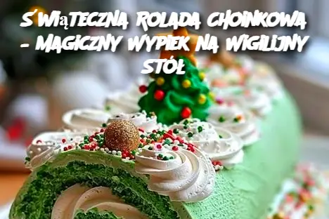 Świąteczna Rolada Choinkowa – Magiczny Wypiek na Wigilijny Stół