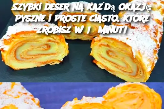 Szybki deser na każdą okazję: Pyszne i proste ciasto, które zrobisz w 15 minut!