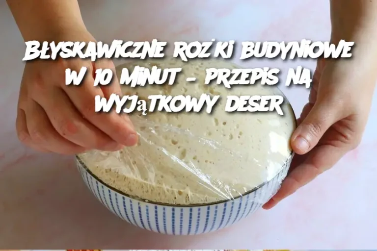 Błyskawiczne rożki budyniowe w 10 minut – przepis na wyjątkowy deser