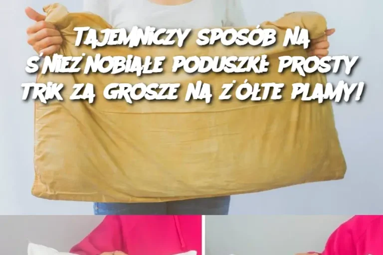 Tajemniczy sposób na śnieżnobiałe poduszki: Prosty trik za grosze na żółte plamy!