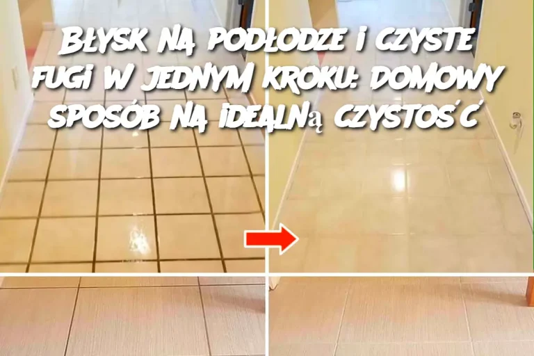 Błysk na podłodze i czyste fugi w jednym kroku: Domowy sposób na idealną czystość