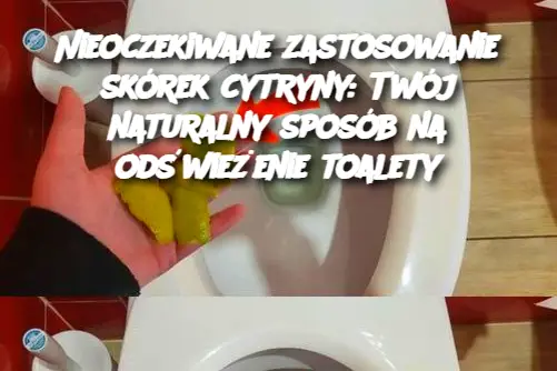 Nieoczekiwane zastosowanie skórek cytryny: Twój naturalny sposób na odświeżenie toalety