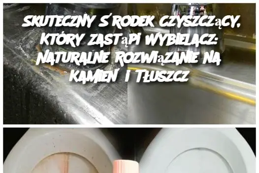 Skuteczny Środek Czyszczący, Który Zastąpi Wybielacz: Naturalne Rozwiązanie na Kamień i Tłuszcz