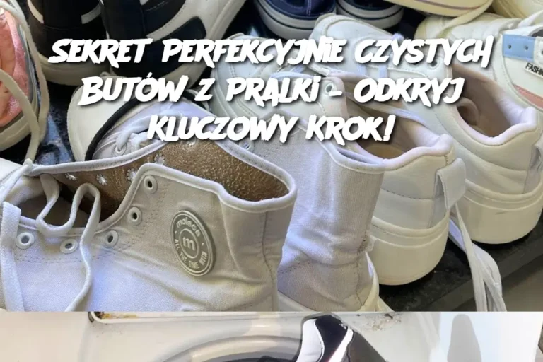 Sekret Perfekcyjnie Czystych Butów z Pralki – Odkryj Kluczowy Krok!