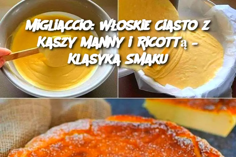 Migliaccio: Włoskie Ciasto z Kaszy Manny i Ricottą – Klasyka Smaku