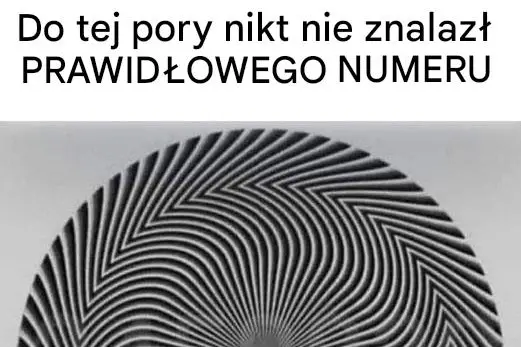 Zaskakująca Iluzja Optyczna: Odkryj Ukrytą Liczbę – Każdy Zobaczy Coś Innego!