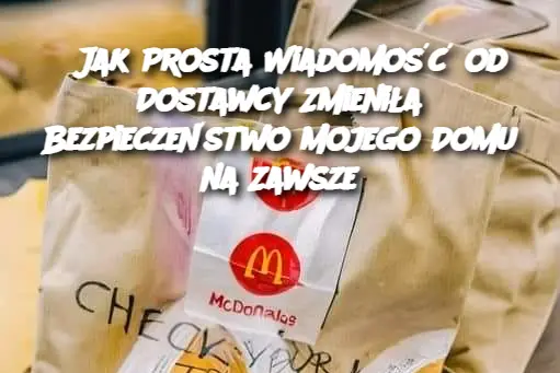 Jak Prosta Wiadomość od Dostawcy Zmieniła Bezpieczeństwo Mojego Domu na Zawsze