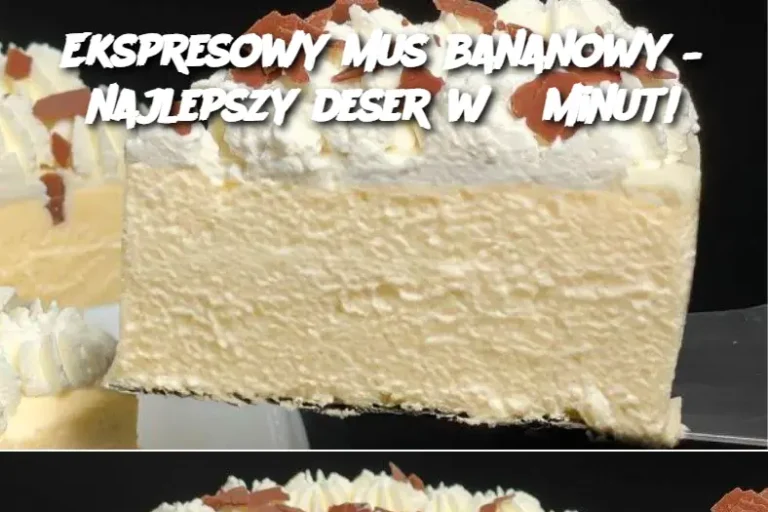 Ekspresowy mus bananowy – najlepszy deser w 5 minut!