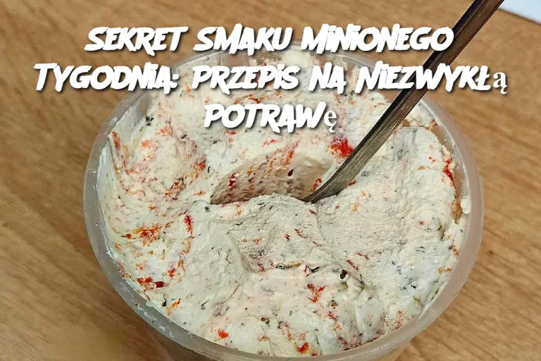 Sekret Smaku Minionego Tygodnia: Przepis na Niezwykłą Potrawę