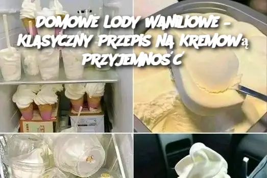 Domowe Lody Waniliowe – Klasyczny Przepis na Kremową Przyjemność