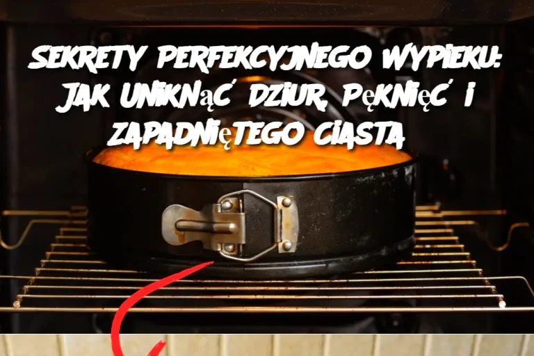 Sekrety Perfekcyjnego Wypieku: Jak Uniknąć Dziur, Pęknięć i Zapadniętego Ciasta?